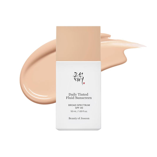 Daily Tinted Fluid Sunscreen 12 Shades for Face Moisturizing Broad Spectrum SPF 40 Korean Skincare 50Ml, 1.69 Fl.Oz #LP100