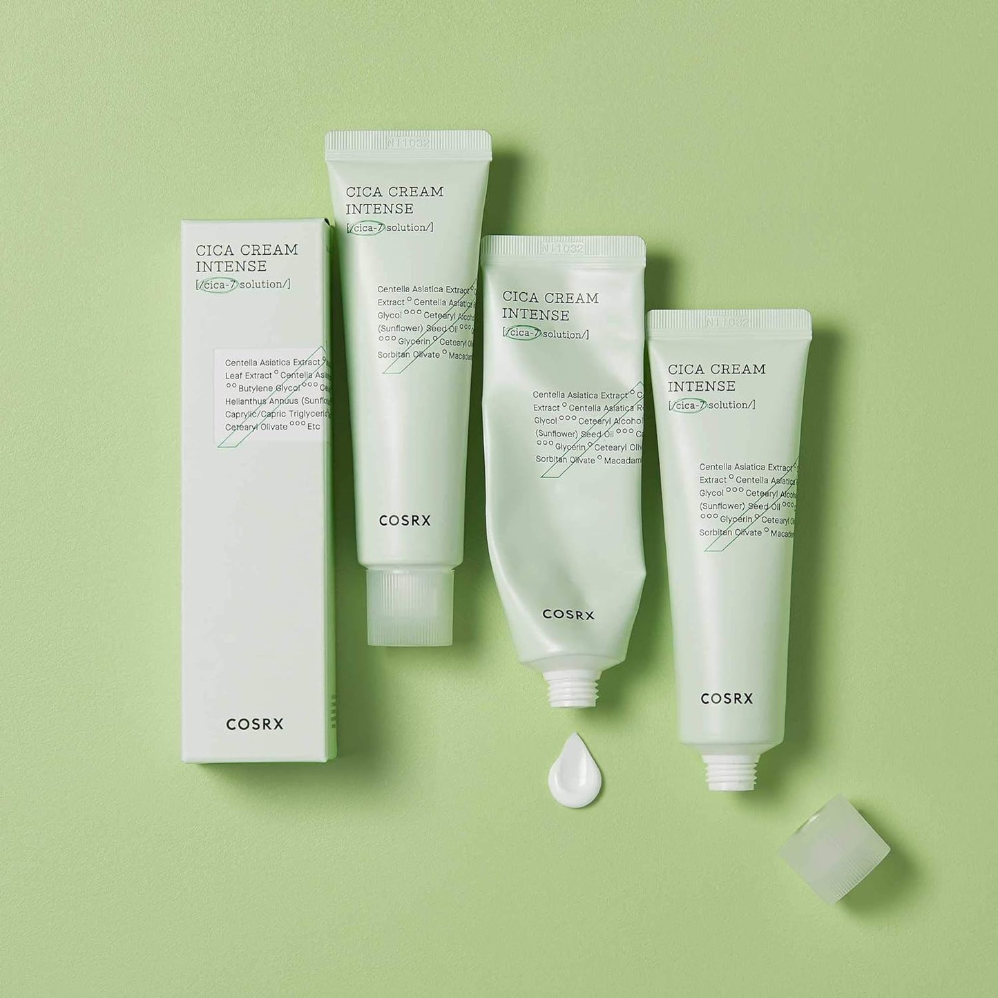 Pure Fit Cica Intensive Cream 1.7 Oz/ 50 Ml | for Dry Sensitive Skin, Centella Asiatica Face Moisturizer Recommended for Acne-Prone Skin, Reduce Redness, Not Tested on Animals, Korean Skin Care