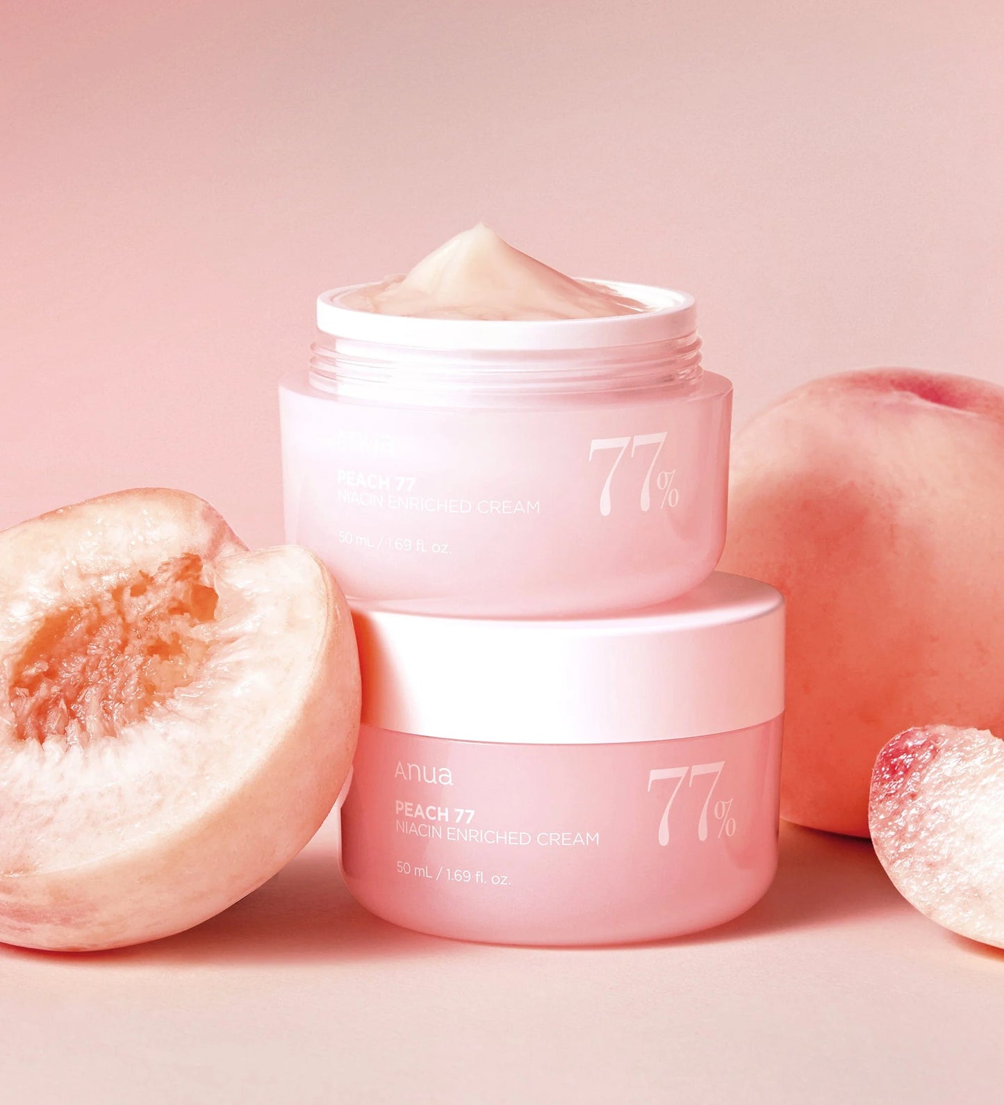 Anua Peach 77% Niacinamide Cream 50ml Lighten The Marks And Brightens The Skin Tone Repair Firming Skin Tightening Cream