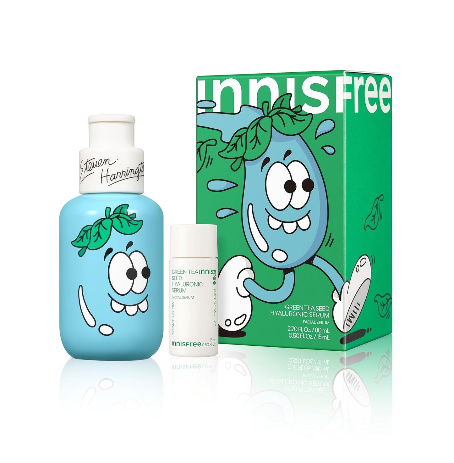 Innisfree Green Tea Seed Hydrating Serum with Hyaluronic Acid & Niacinamide, Korean Face Serum for Glow