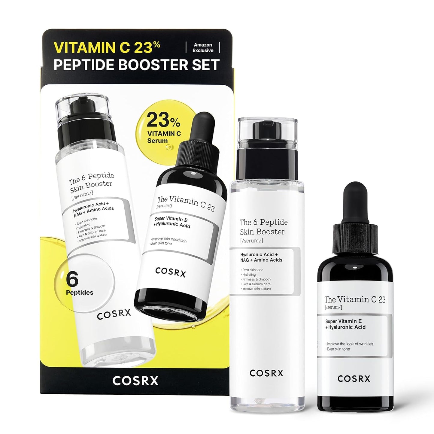Niacinamide 15% Peptide Booster Set - Amazon Exclusive - Korean Skin Care Set, Gift Sets, Niacinamide Serum, Face Serum