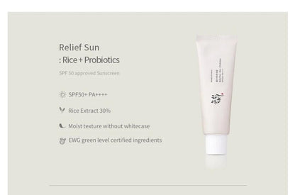 Beauty Joseon Relief Sun: Rice + Probiotics Set(Pack of 2, 50ML Each) FREE SHIP