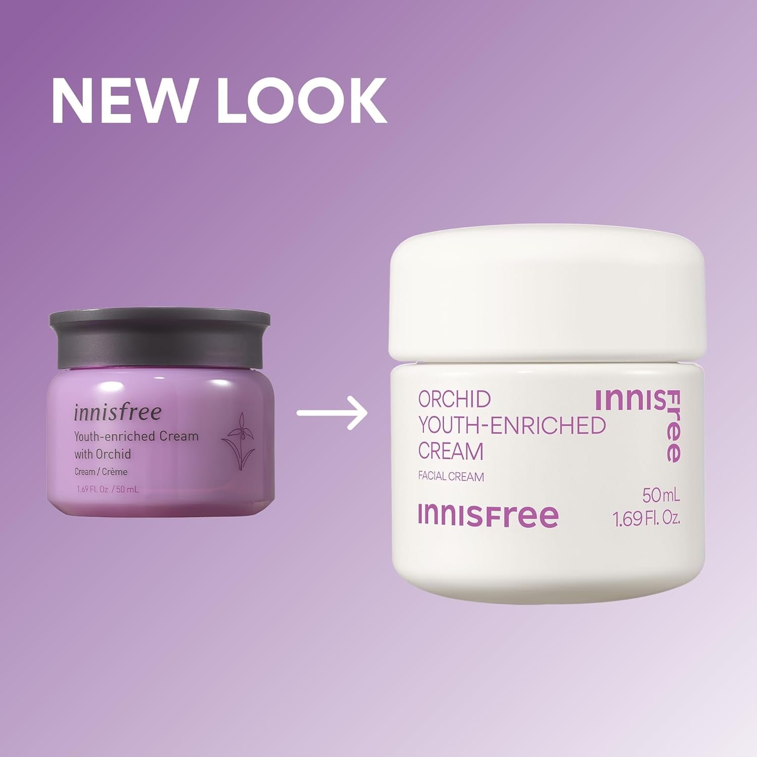 Orchid Youth-Enriched Cream, Korean Face Moisturizer for Firming, Hydration, and Youthful Skin