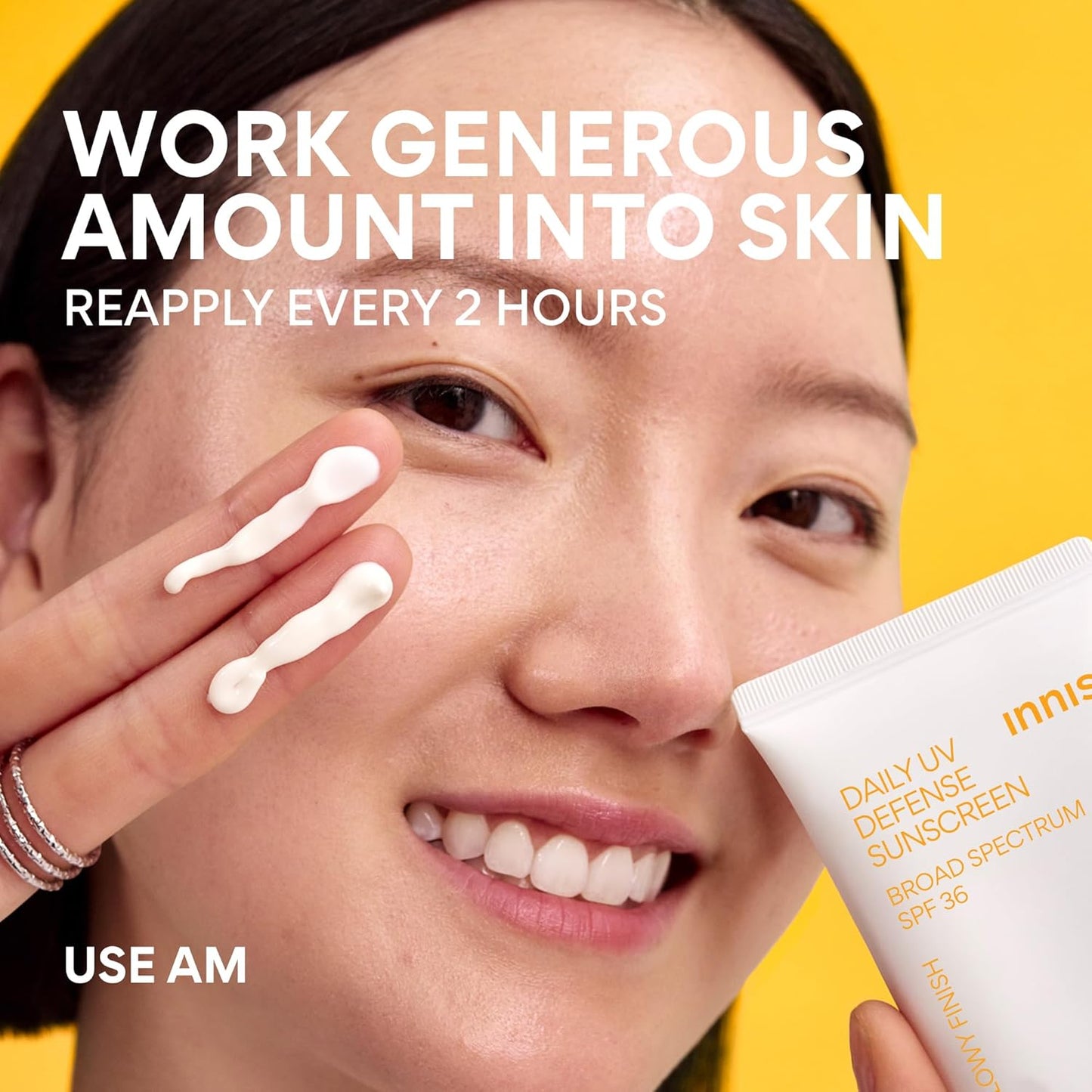 Daily UV Defense SPF 36 – Korean Face Sunscreen, Invisible Finish, Broad Spectrum, No White Cast, Lightweight, Hydrating