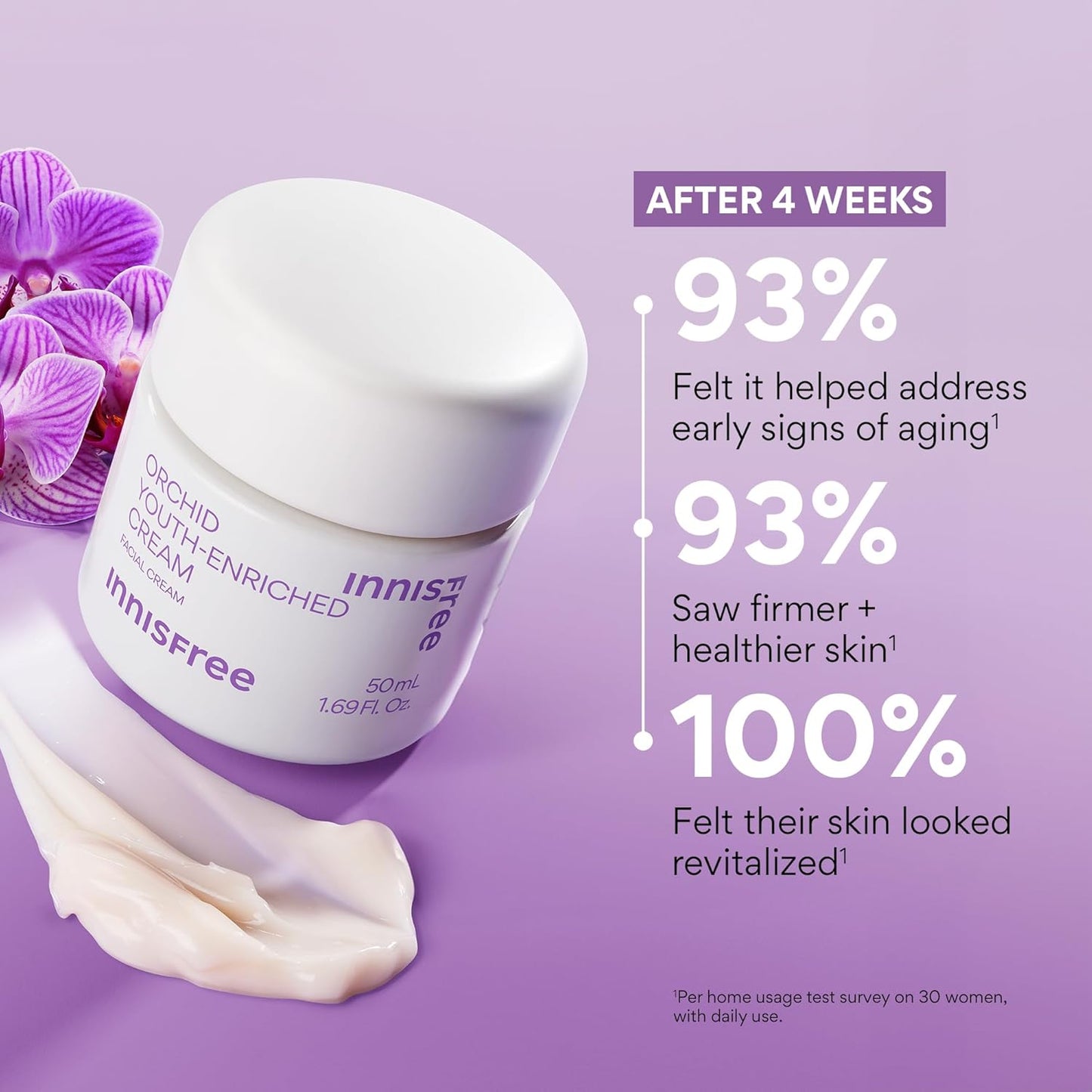 Orchid Youth-Enriched Cream, Korean Face Moisturizer for Firming, Hydration, and Youthful Skin