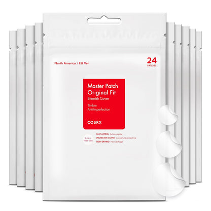 Acne Pimple Patch (96) Absorbing Hydrocolloid Original 3 Size Patches for Blemishes and Zits Cover, Spot Stickers for Face and Body, Not Tested on Animals